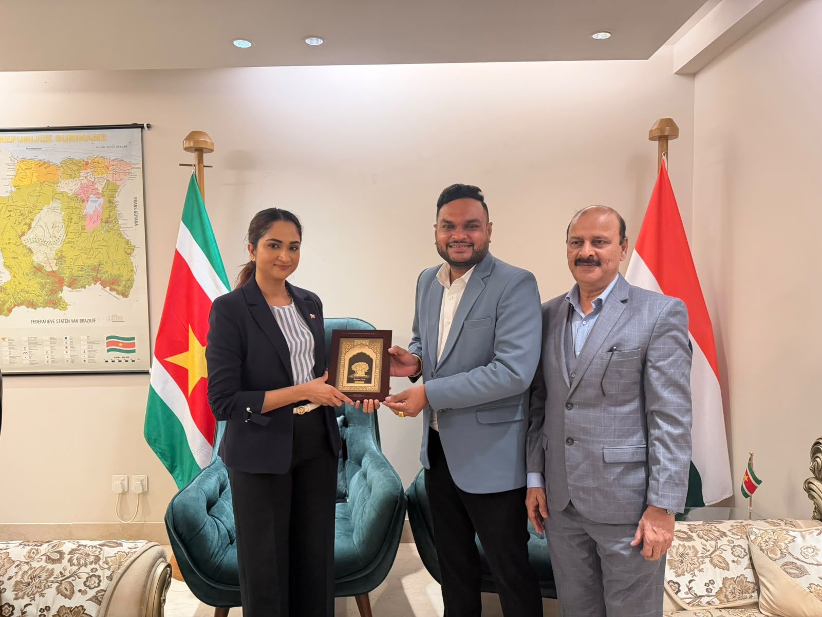 Discussions with Embassy of Suriname for Energy collaborations.